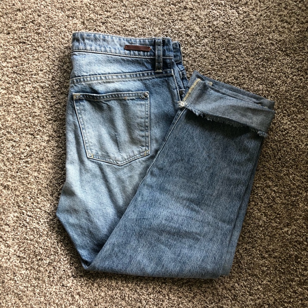 Anthropologie distressed light denim